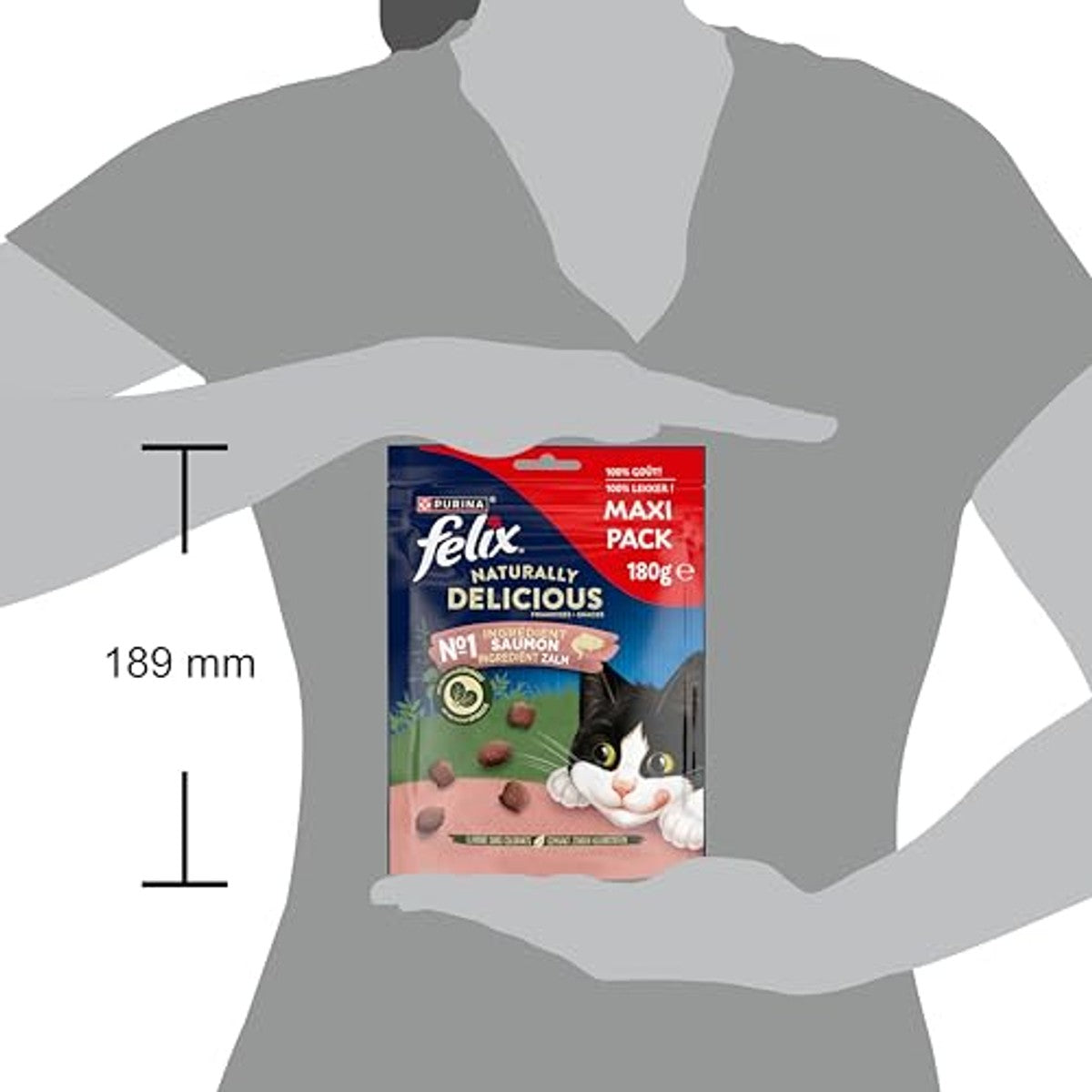Felix Tasty Nuggets Zalm met spinazie 6 x 180 g - Voordeelverpakking