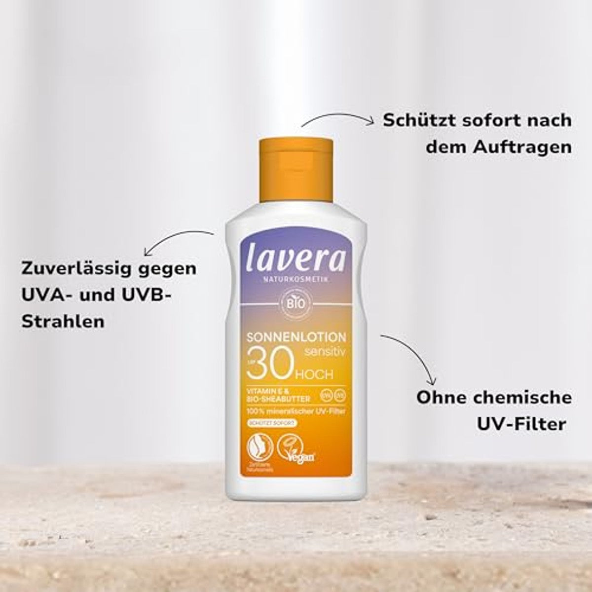 lavera Zonnelotion Sensitive SPF 30 6 x 100 ml - Voordeelverpakking – foto 4