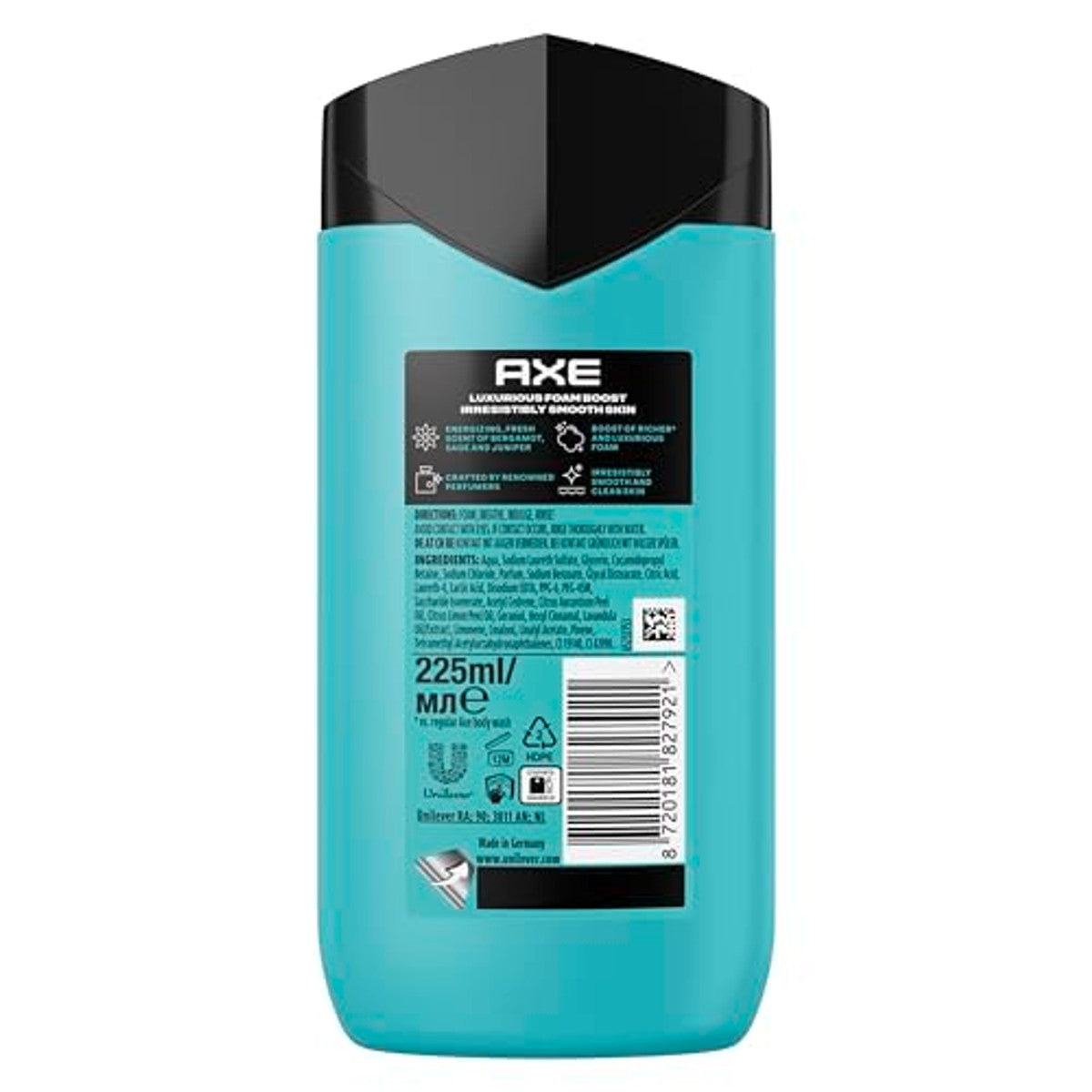 Axe Fine Fragrance Douchegel Aqua Bergamot 225 ml (2 stuks) – Axe