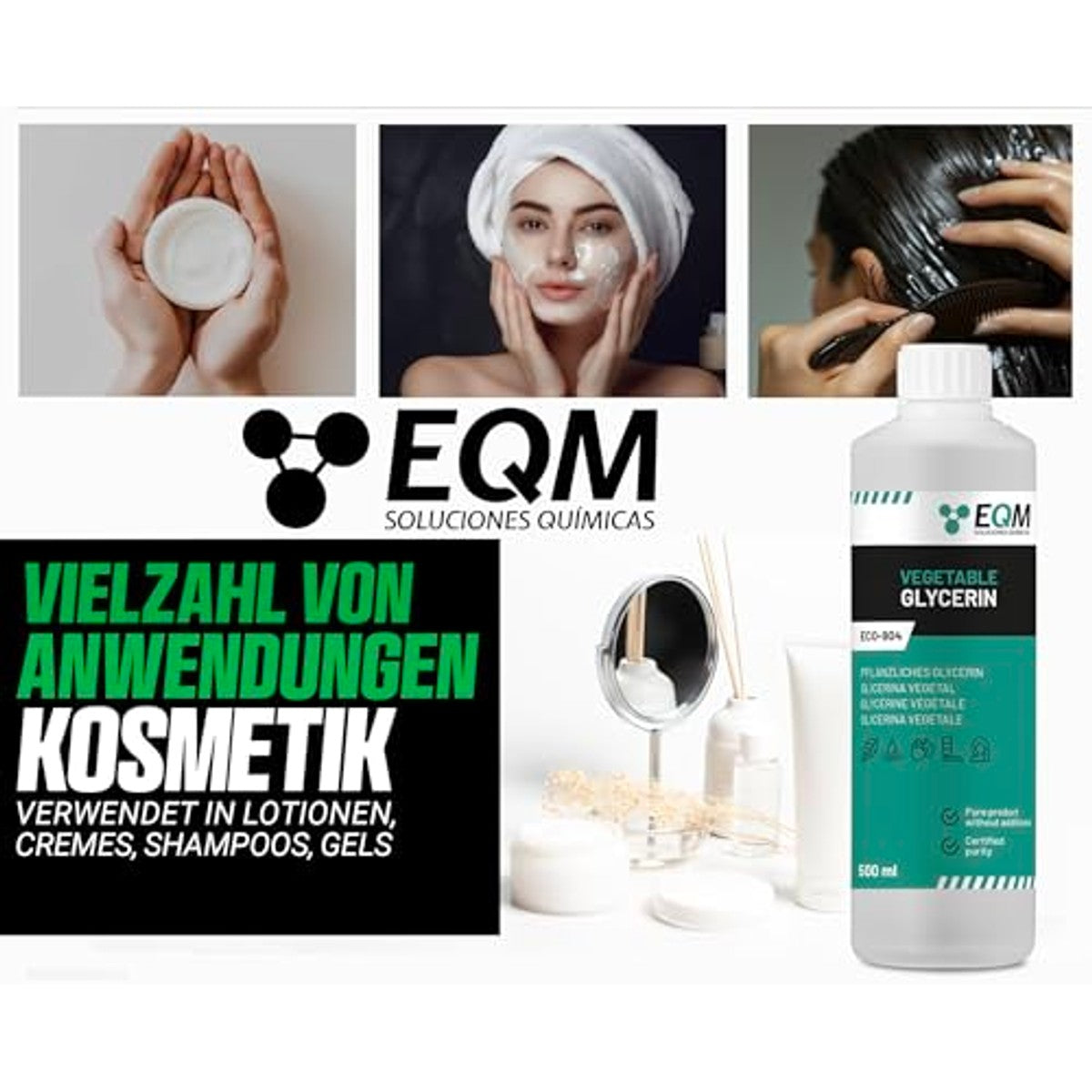 Chemical Ecosolutions EQM ECO-904 plantaardige glycerine 6 x 500 ml - Voordeelverpakking