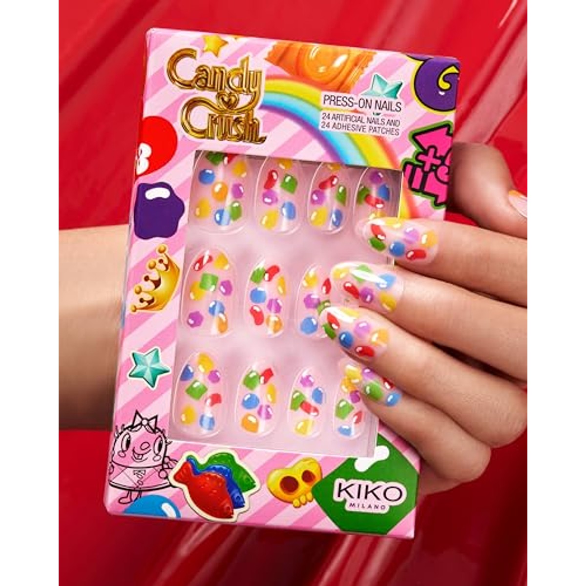 KIKO Milano Candy Crush Press On Nails, wegwerp kunstnagels met door snoep geïnspireerd ontwerp – Kiko Milano