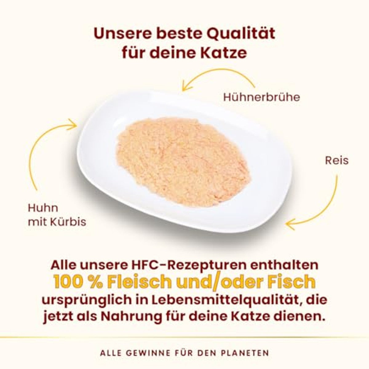 Almo Nature HFC Mousse Natvoer voor katten, kip met pompoen, 1,68 kg (24 x 70 g) – almo nature
