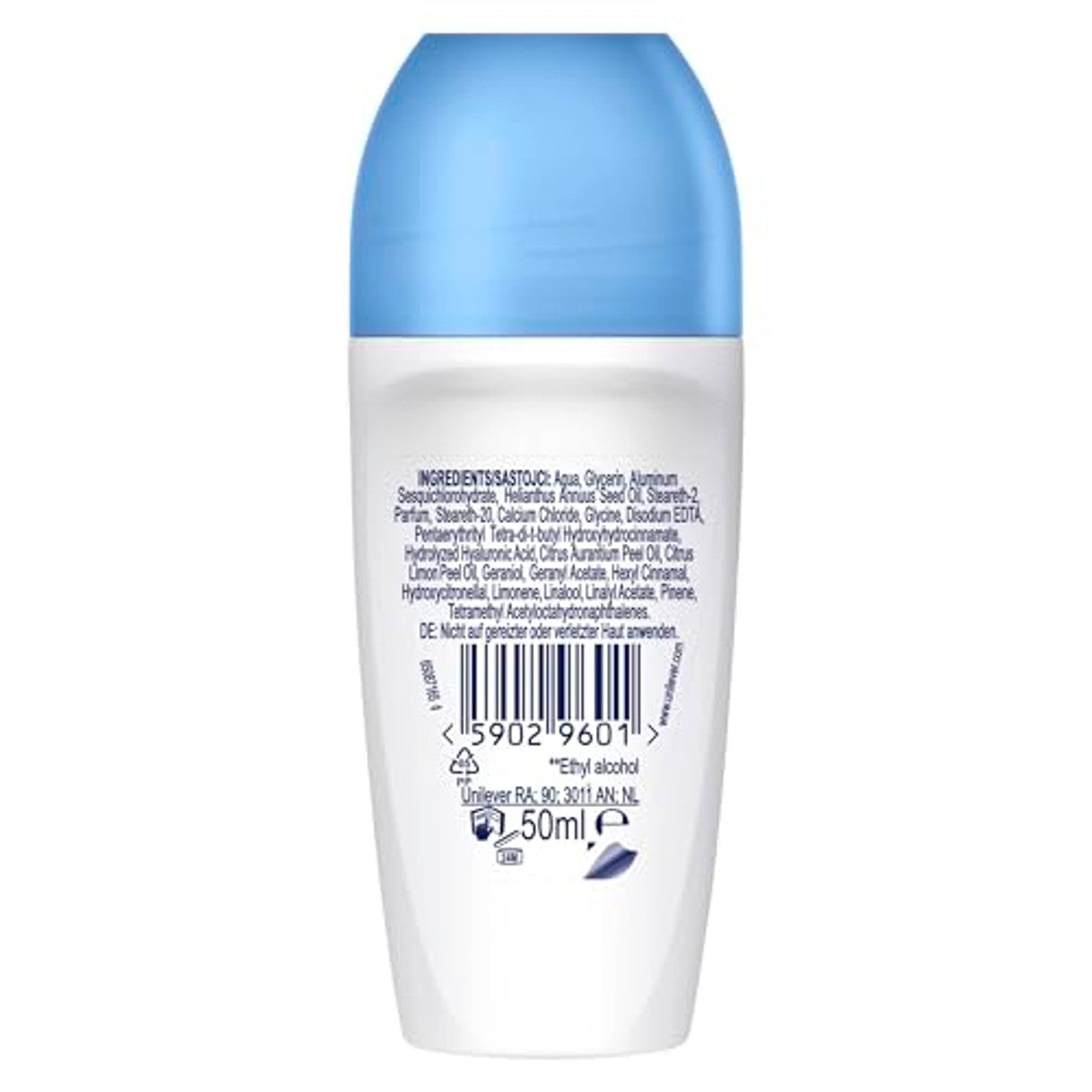 Dove Advanced Care Roll-On Katoen & Zeemineralen 6 x 50 ml - Voordeelverpakking