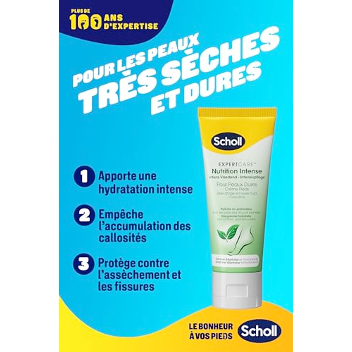 Dr. Scholl's Intensiv Nutrition Voetcrème Harde Huid 6 x 75 ml - Voordeelverpakking