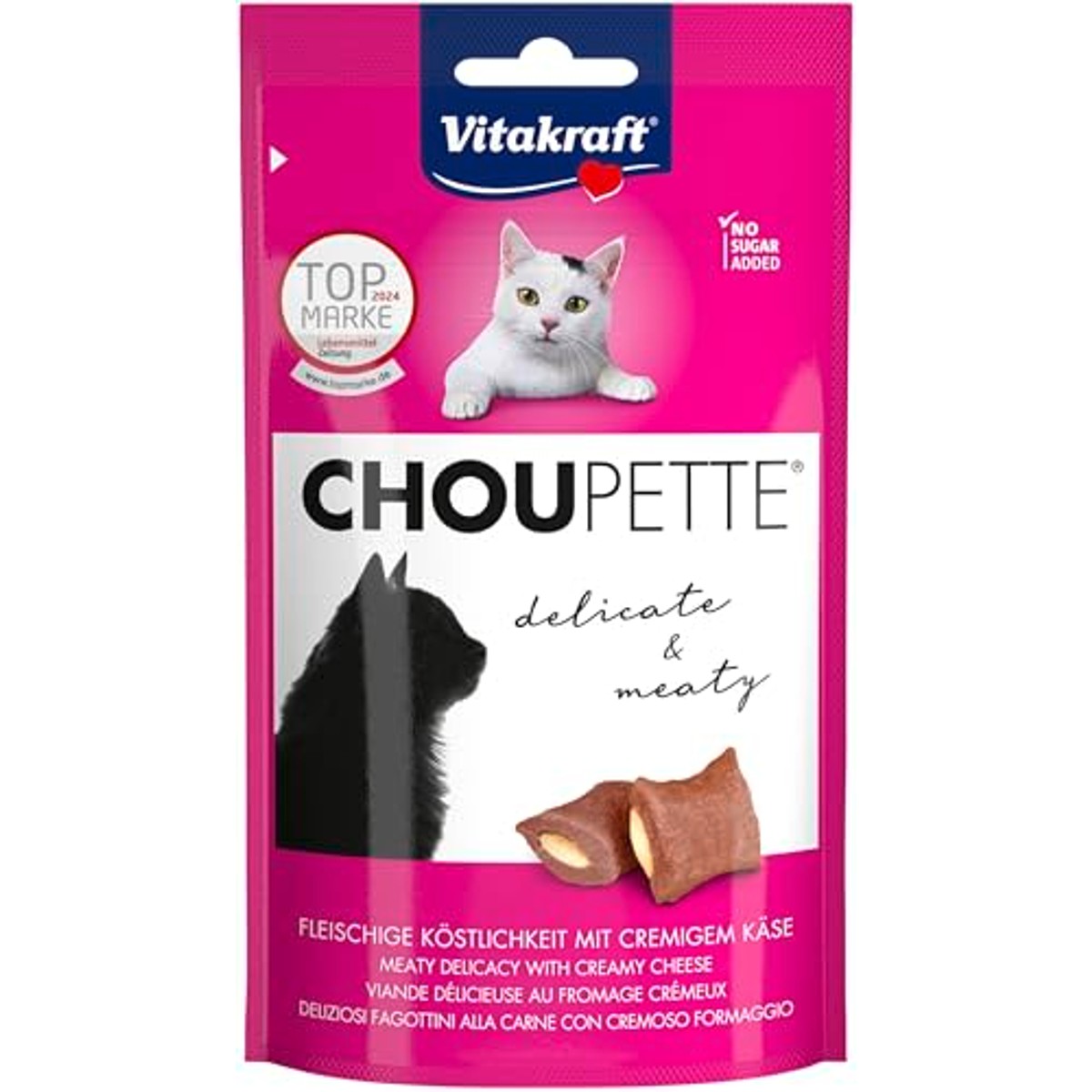 Vitakraft Choupette kattensnack kaasvulling 9 x 40 g - 6-pack