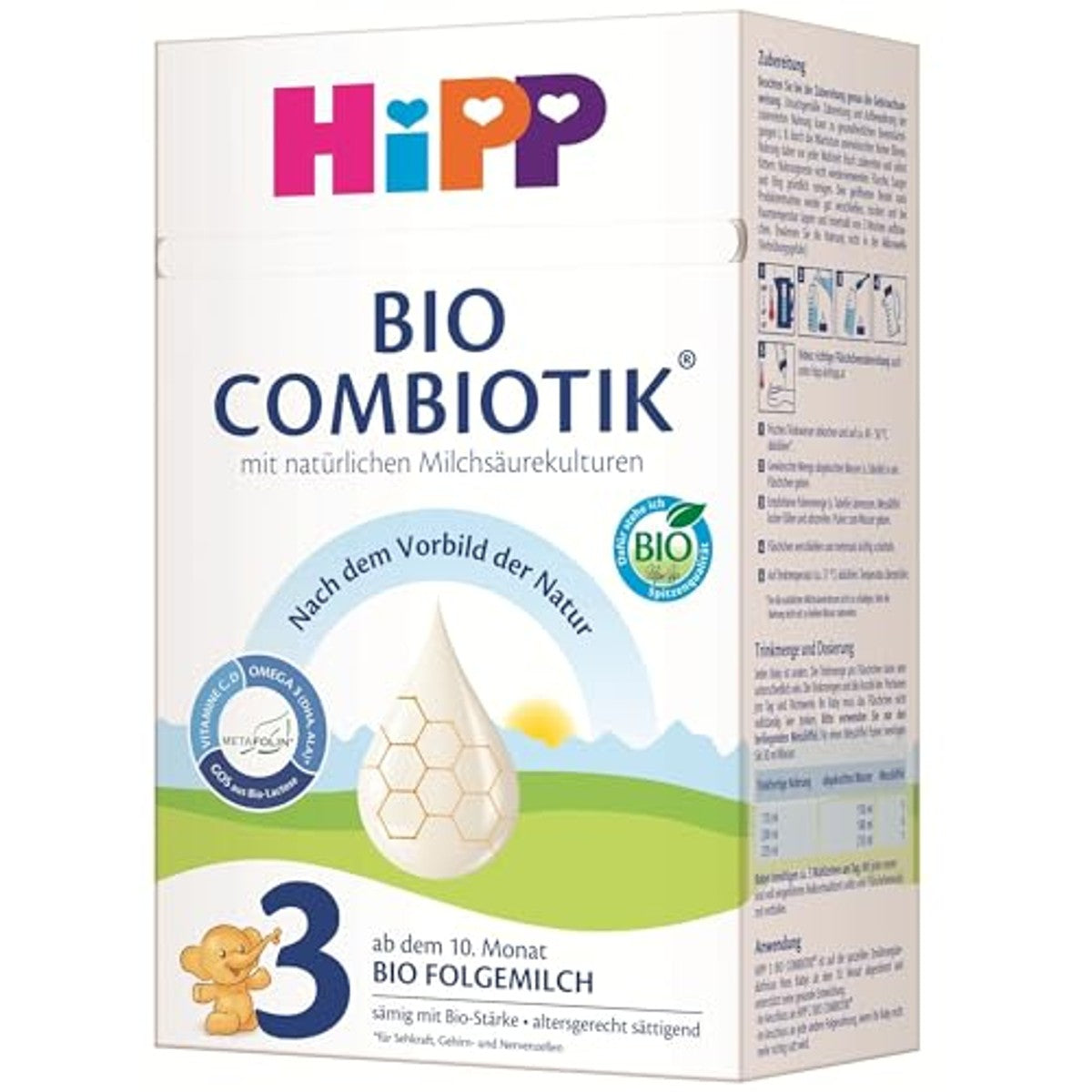 HiPP 3 Bio Combiotik 4 x 600 g opvolgmelk vanaf 10 maand – HiPP