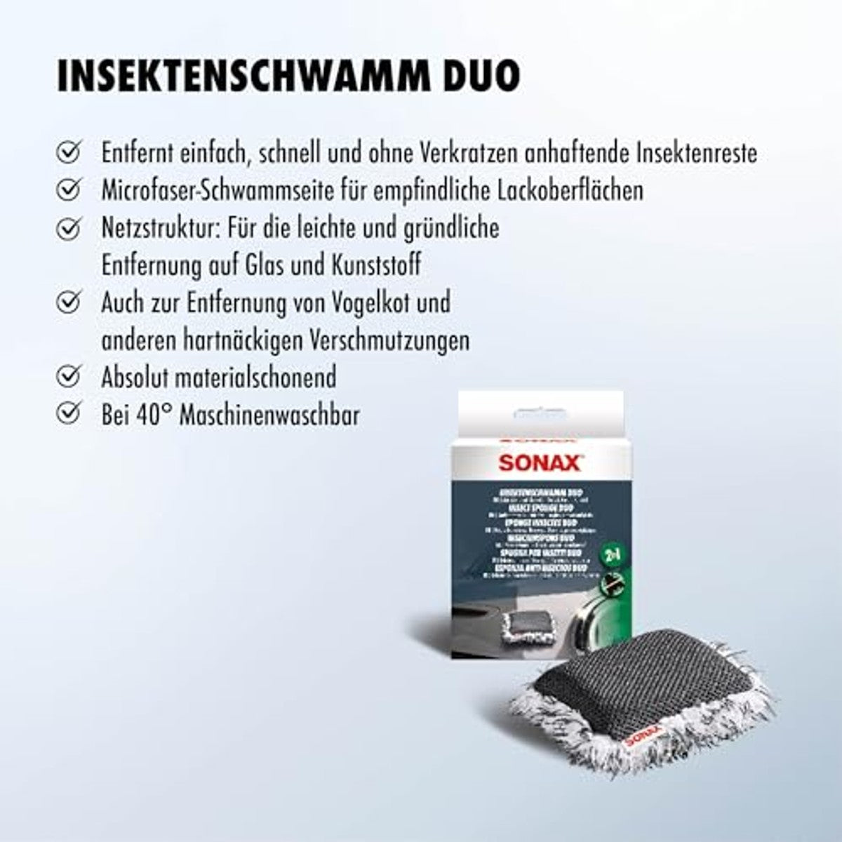 SONAX Insectenspons Duo 3 x 1 stuk - Voordeelverpakking