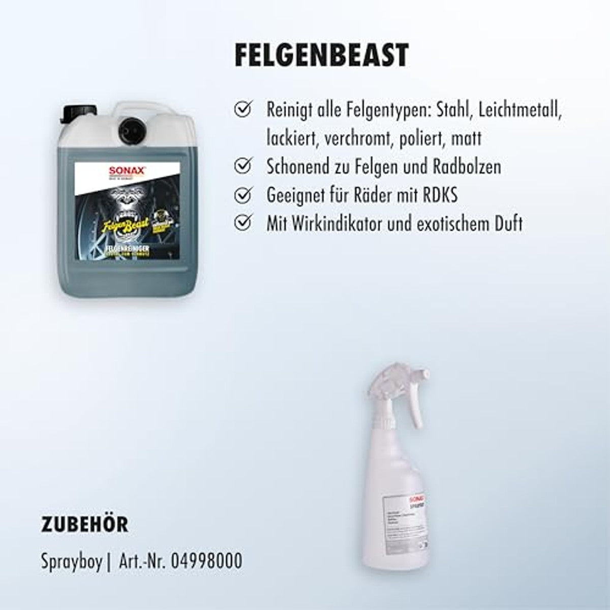 SONAX FelgenBeast Velgenreiniger 3 x 5 liter - Voordeelverpakking