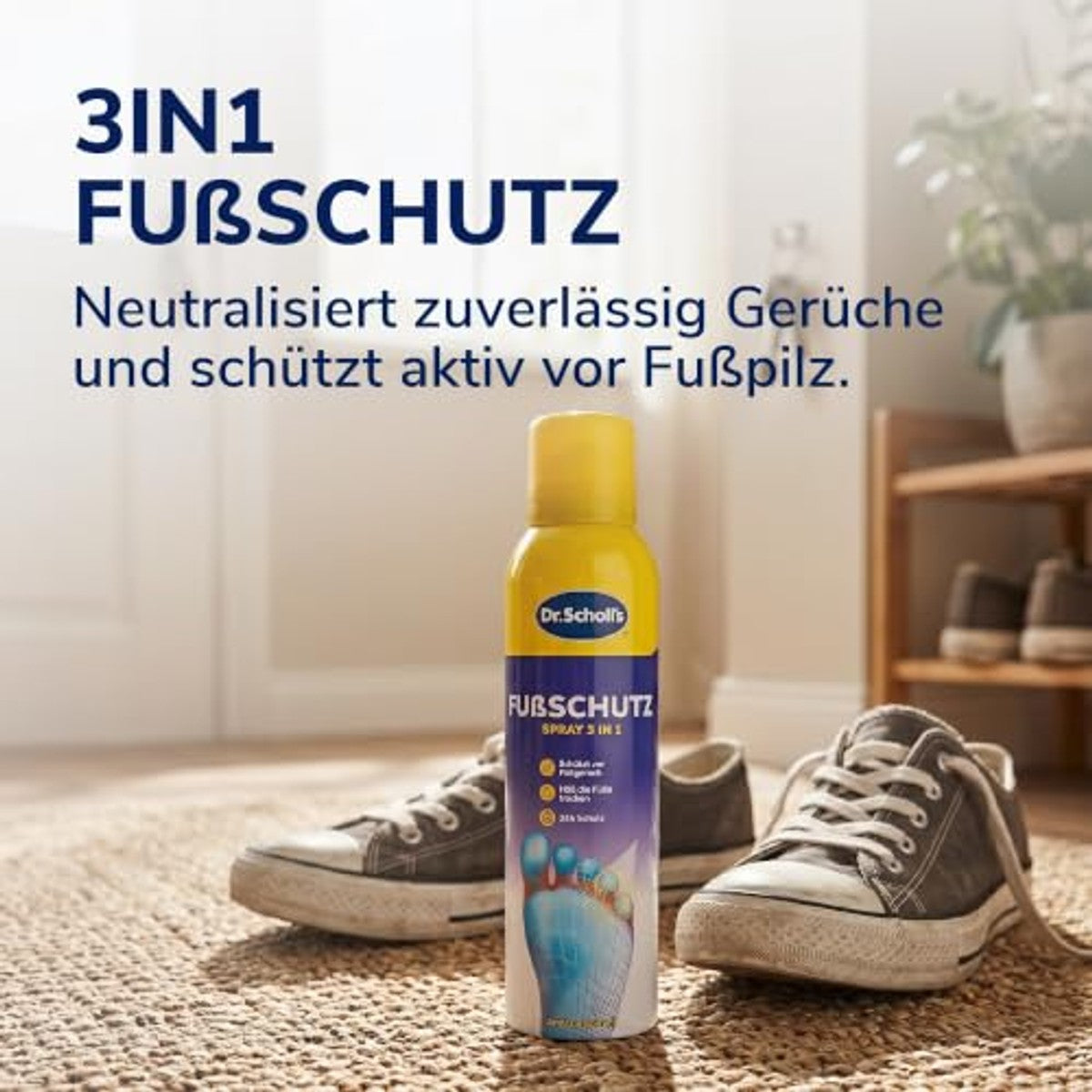 Dr. Scholl's Voetbeschermingsspray 2-in-1 6 x 150 ml - Voordeelverpakking