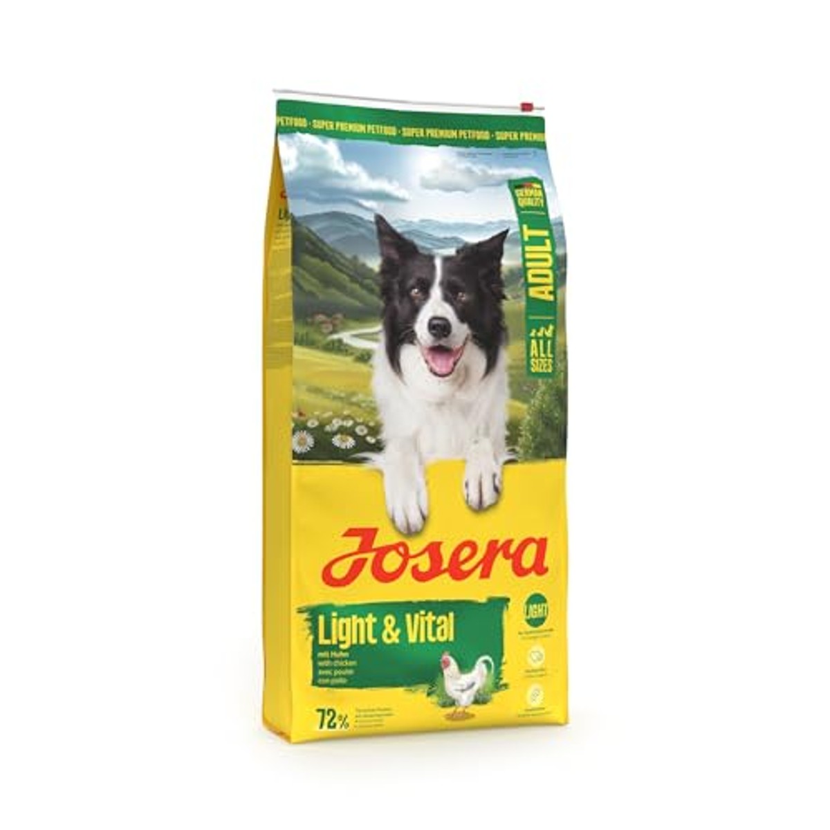 JOSERA Light & Vital Droogvoer voor volwassen honden, 12,5 kg | Volwassen | kip en erwten | premium voer met weinig vet en veel eiwitten voor gewichtscontrole | gemakkelijk verteerbaar | – Josera