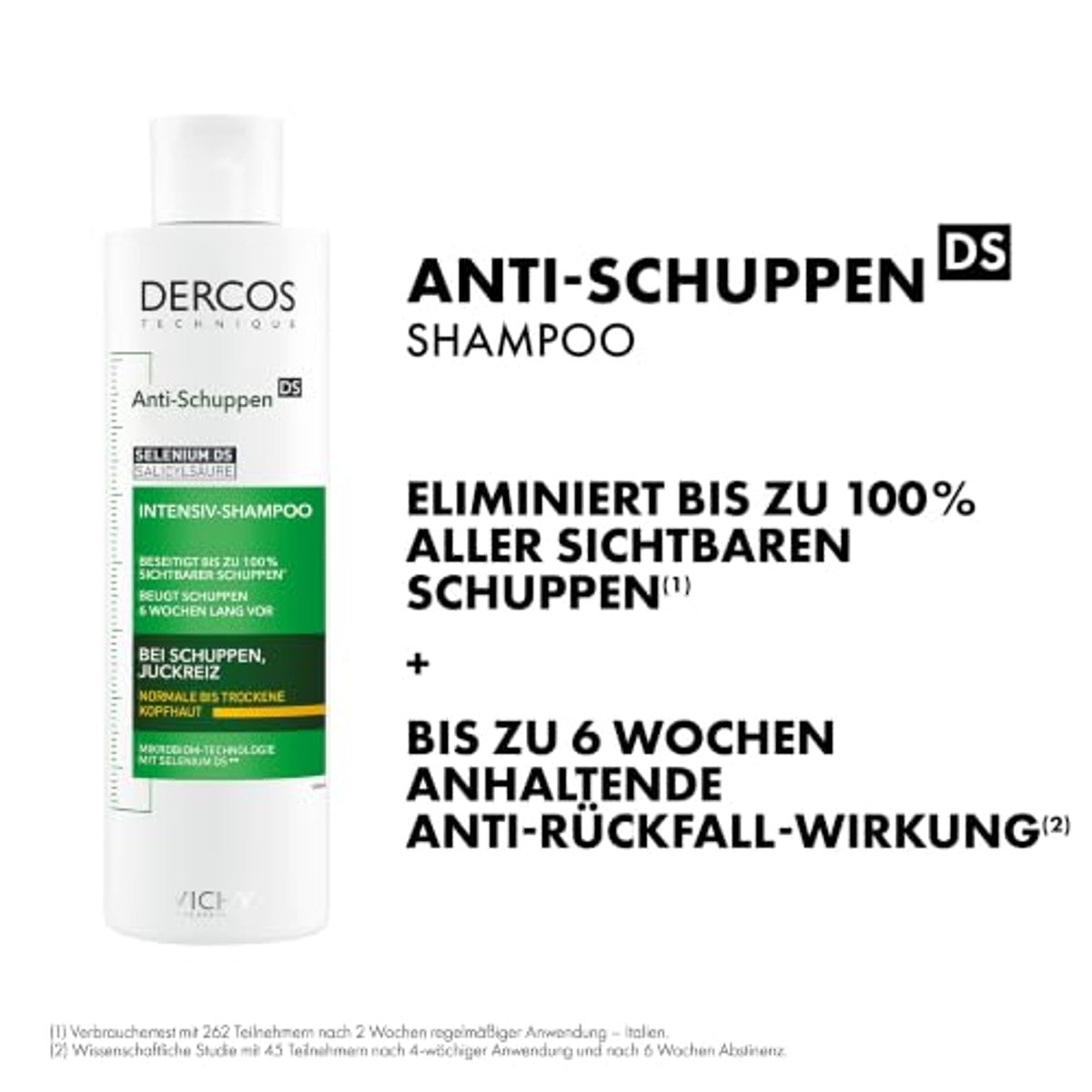 Vichy Dercos Anti-roos Verzorgende Shampoo voor Droge Hoofdhuid 390 ml - 3-pack