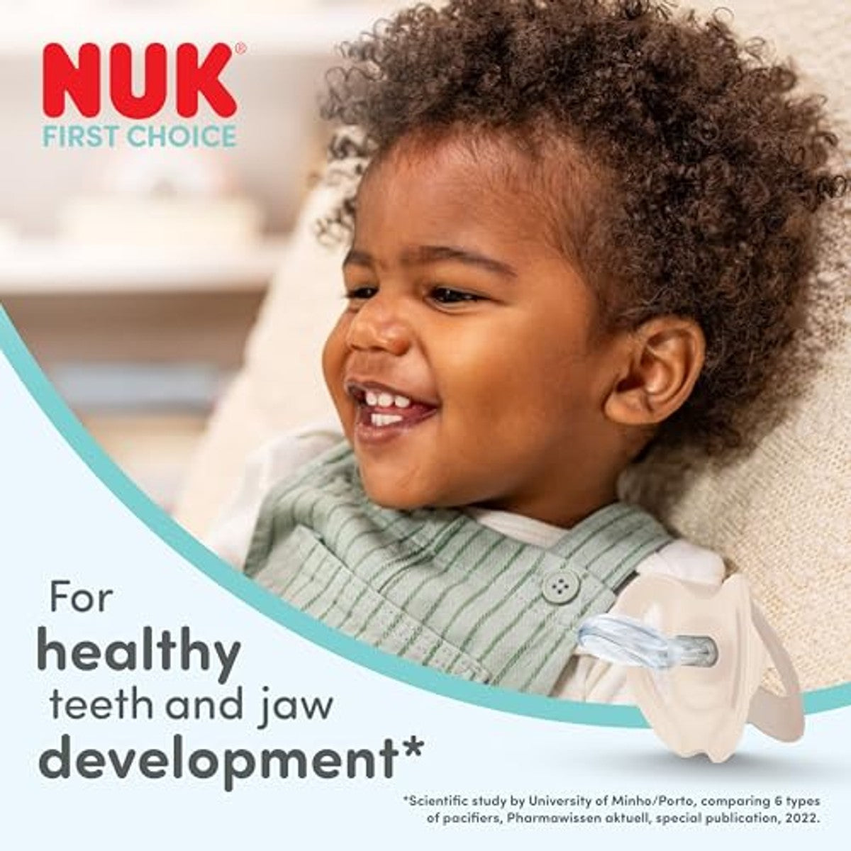 NUK First Choice Day & Night Baby fopspeen 6-18 maanden 4 stuks – NUK