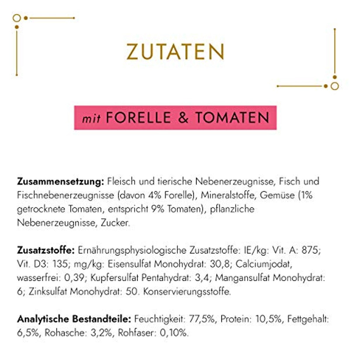 Gourmet Goud Fijne pastete natvoer kattenvoer forel & tomaat 12 x 85 g - 6-pack