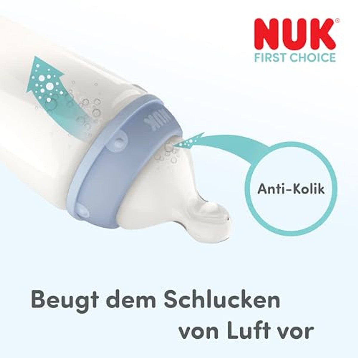 NUK First Choice babyfles 0+ maanden koala 1 stuk 3 x 150 ml - Voordeelverpakking