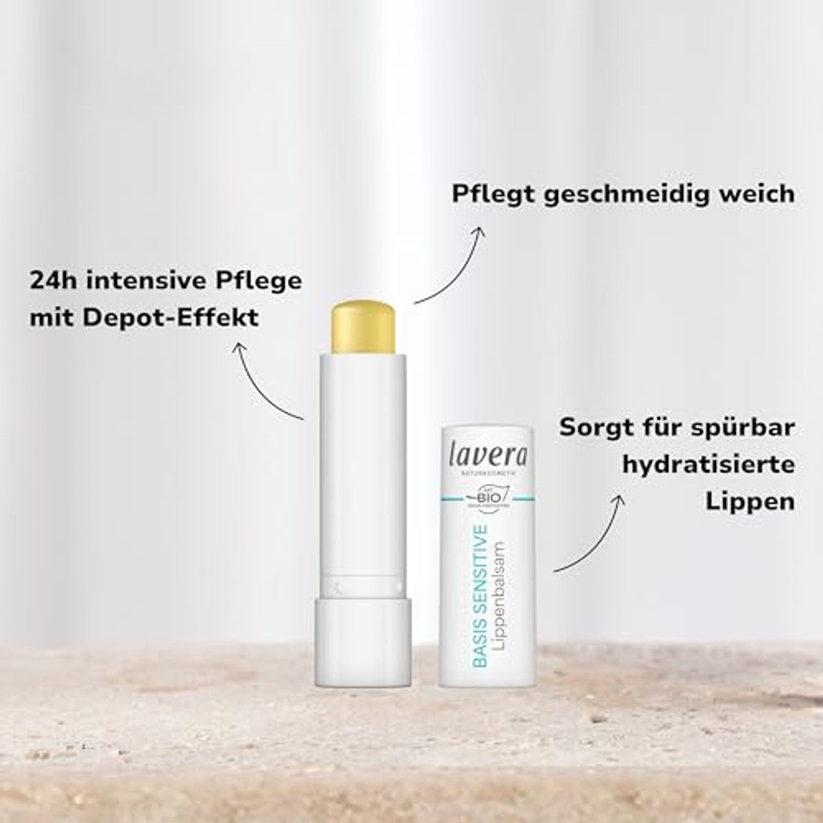 lavera basis gevoelige lippenbalsem 1 stuk (10 g) – lavera