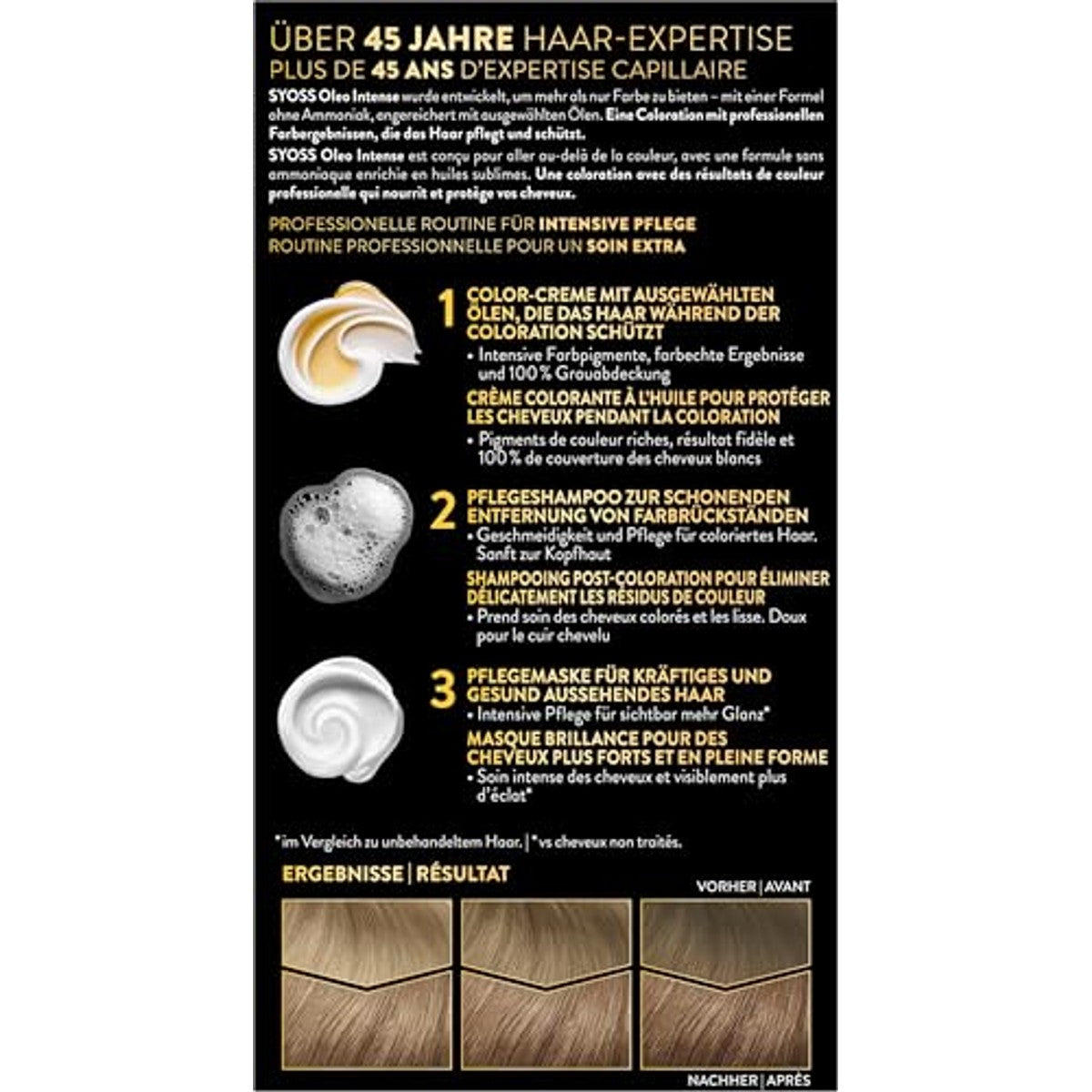 Syoss Oleo Intense 7-58 koel beige-blond 3 x 130 ml – Syoss