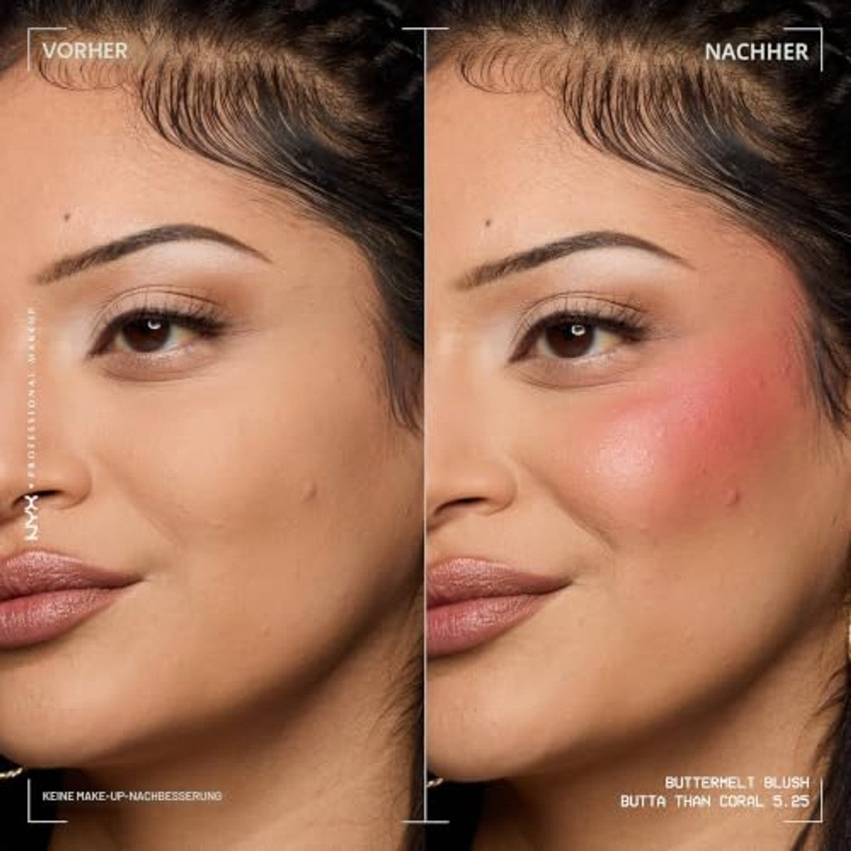 NYX PROFESSIONAL MAKEUP Buttermelt Blush Butta Than Coral - 3 stuks