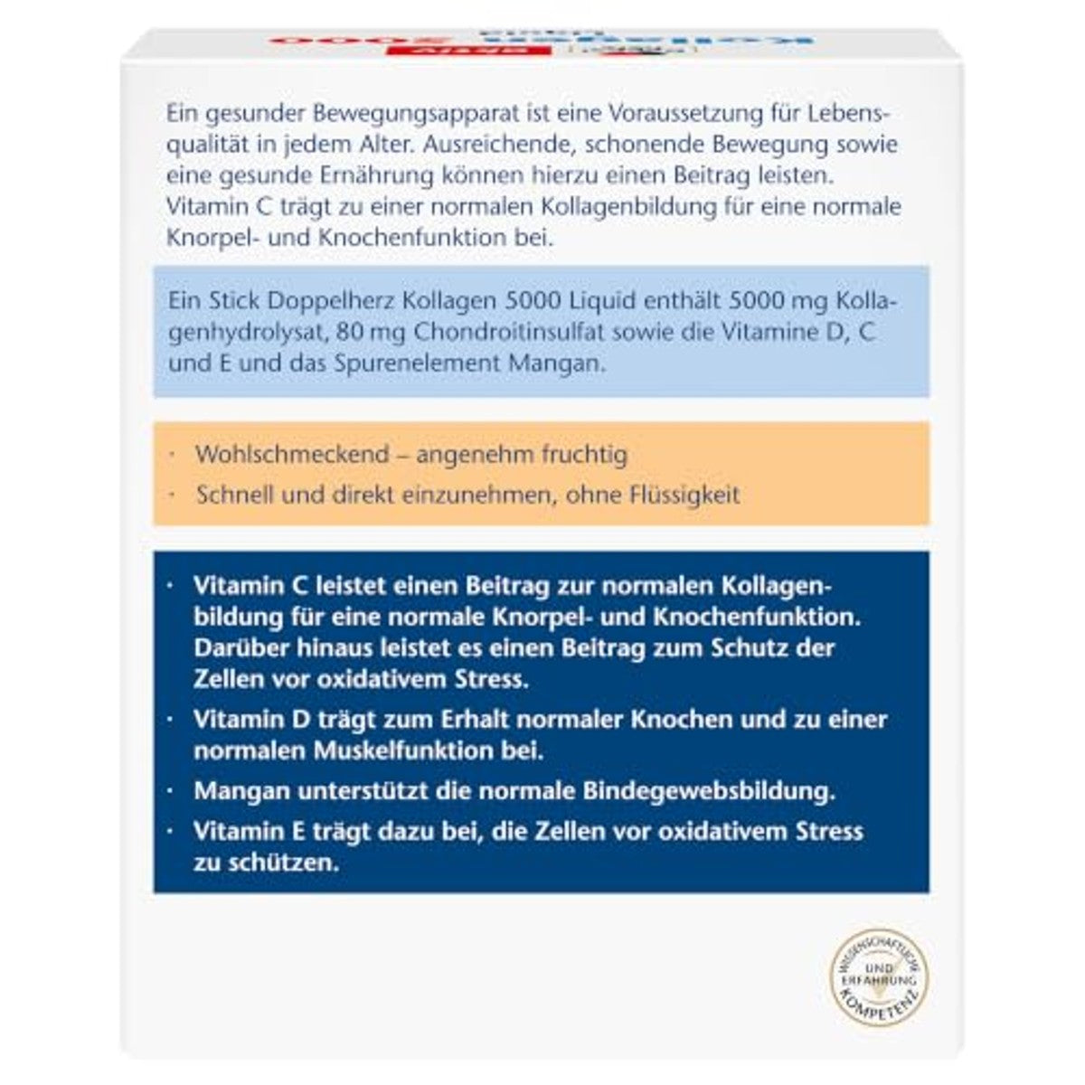 Doppelherz Collageen 5000 Liquid met Perziksmaak 30 Sticks - 6-pack