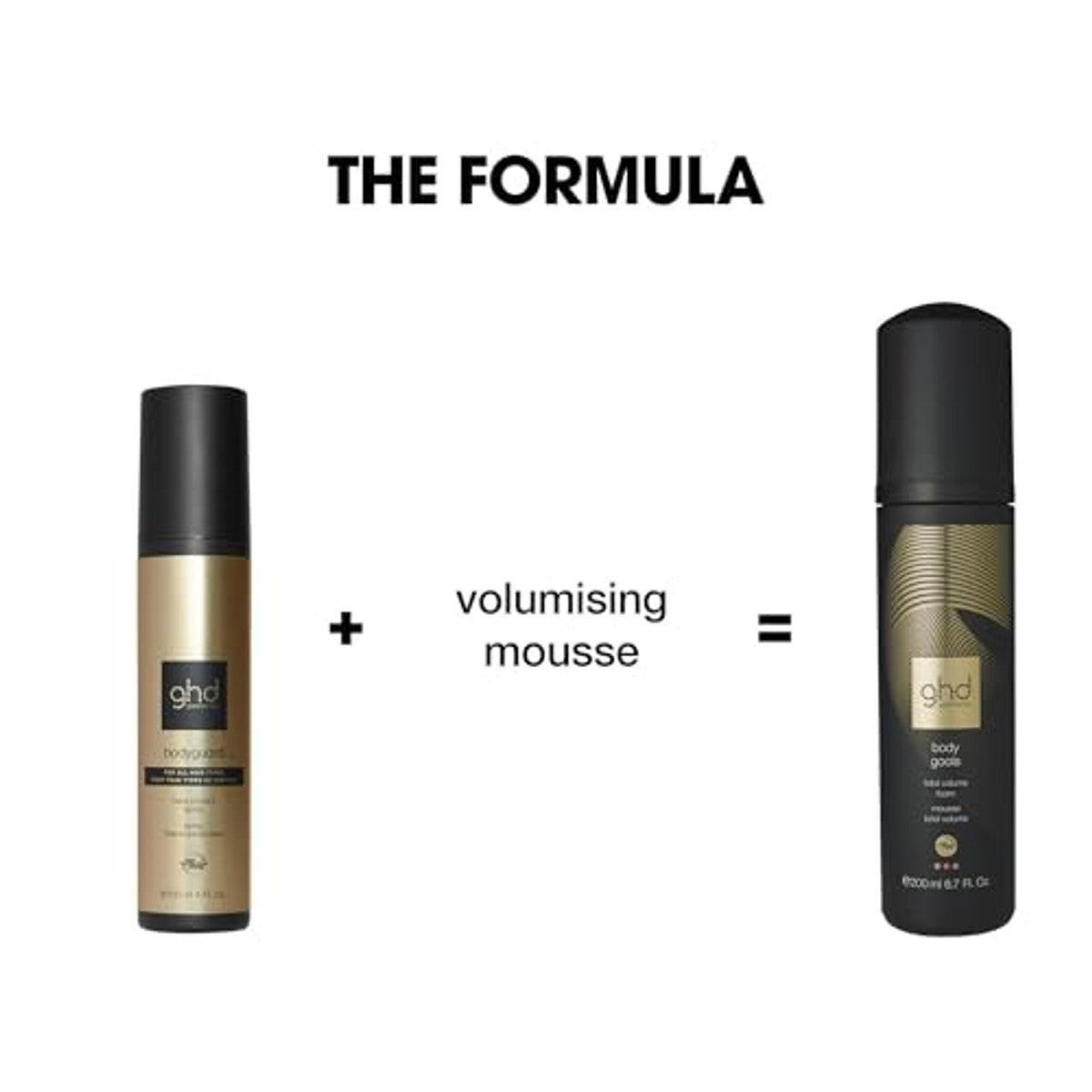 ghd Body Goals Haarschuim Volumemousse met Hittebescherming 200 ml - 3-pack
