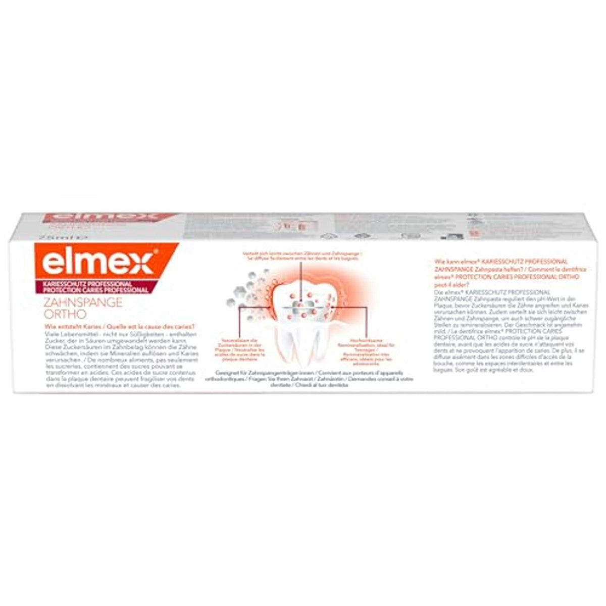 ELMEX Cariësbescherming Professional tandpasta 6 x 75 ml - Voordeelverpakking