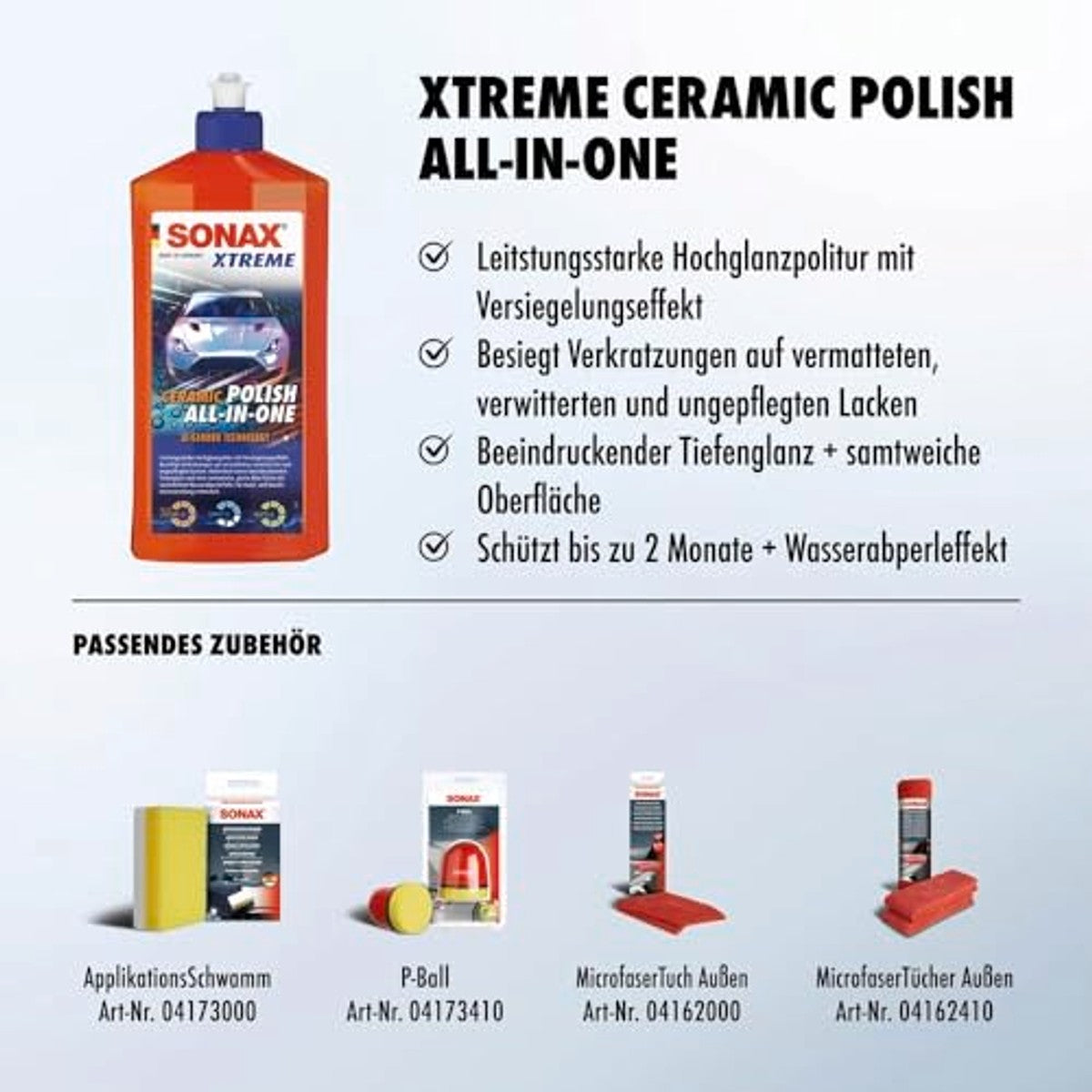 SONAX Xtreme Ceramic Polish All-in-One 6 x 500 ml - Voordeelverpakking