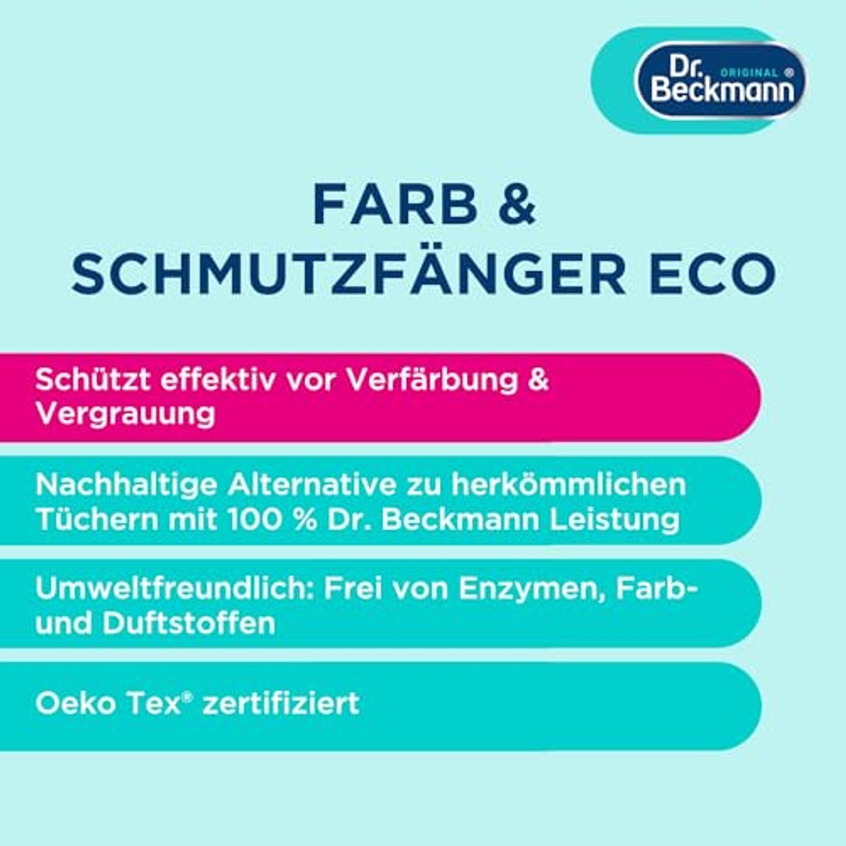 Dr. Beckmann Verf & vuilvanger Eco | 22 doeken – Dr. Beckmann
