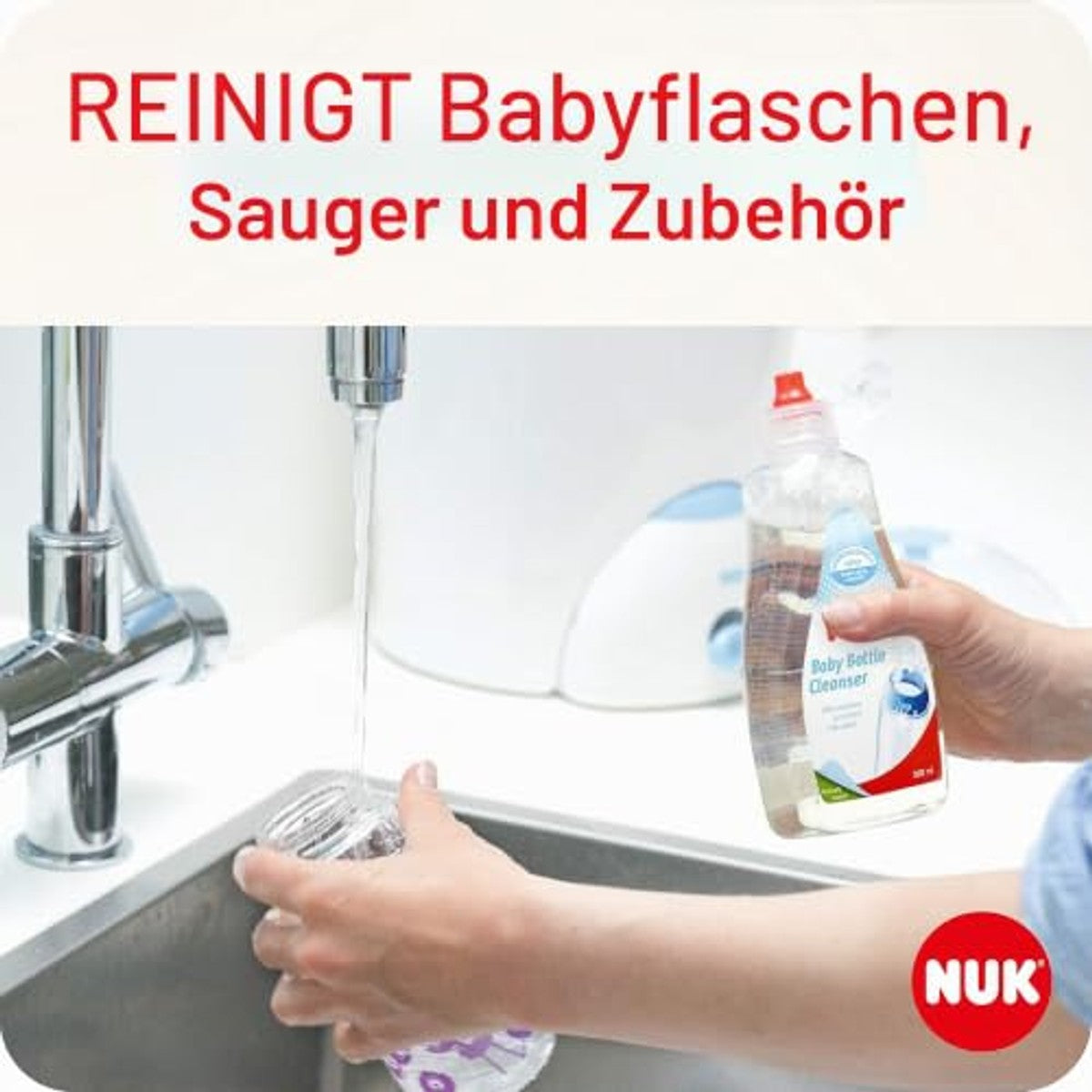 NUK Vloeibare reiniger voor flessen en accessoires, 2 flessen - 6-pack