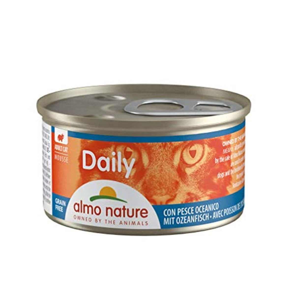 Almo Nature Daily Mousse Kalkoen 24 x 85 g en Oceaanvis 24 x 85 g - 3-pack