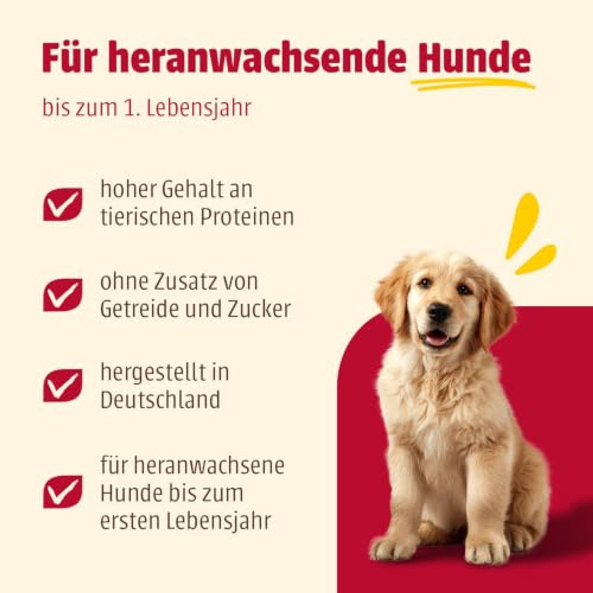 Animonda Grancarno Junior natvoer hondenvoer rundvlees + kip 6 x 800 g - 3-pack