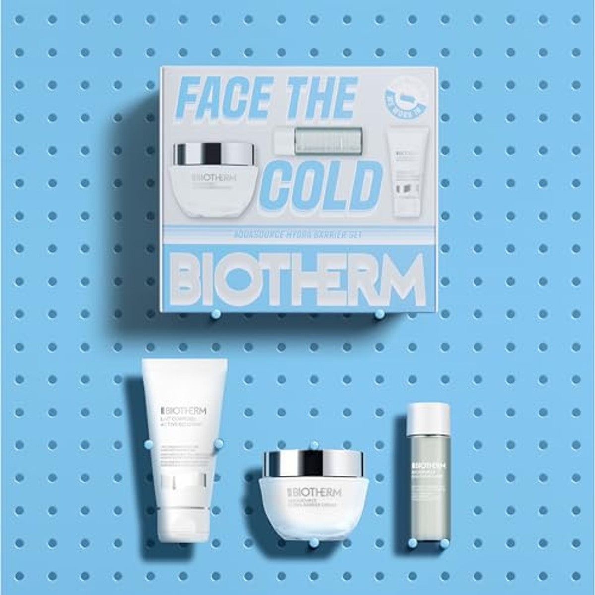 Biotherm Aquasource Hydra Barrier Set (Cream 50 ml, Eau Micellaire 30 ml & Corporel 50 ml) - 6-pack