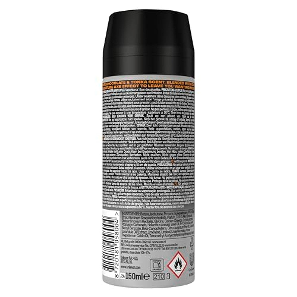 Axe Dark Temptation Deodorant voor heren 150 ml 6 stuks – Axe