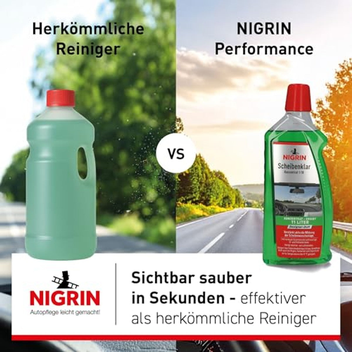 NIGRIN Ruitenhelder concentraat 1:10 6 x 1 liter - Voordeelverpakking