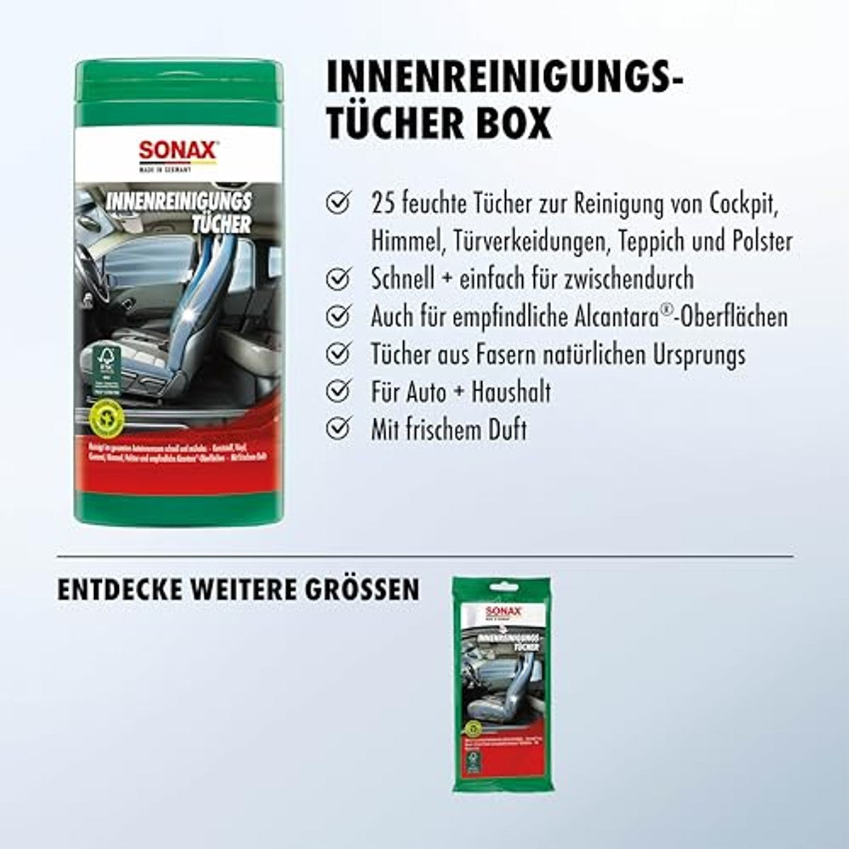 SONAX interieurreinigingsdoekjes box – SONAX