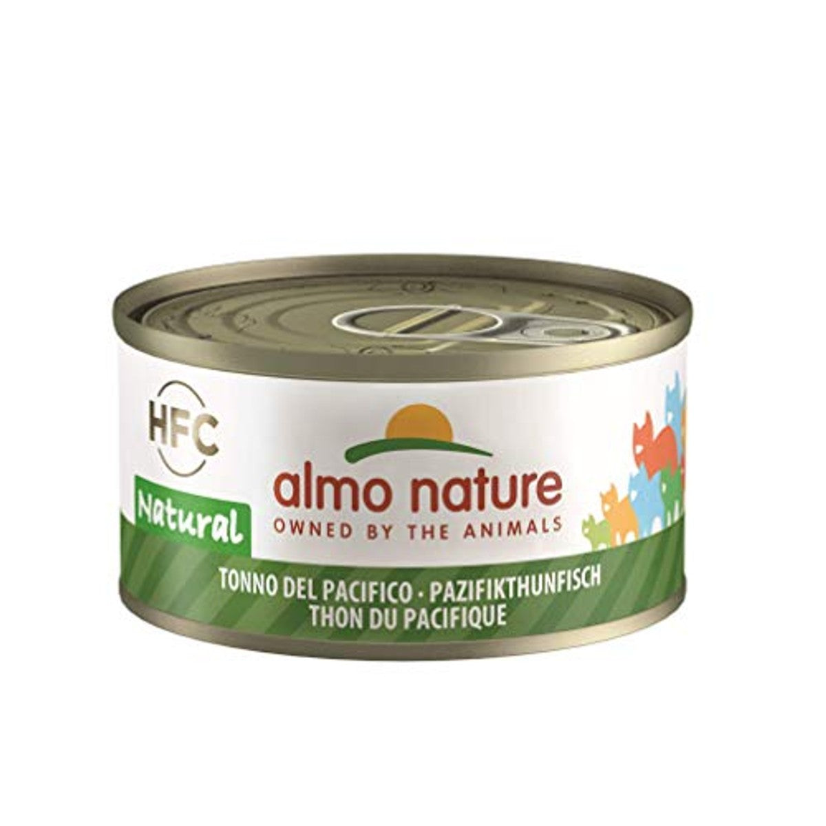 Almo Nature HFC Natural Kattenvoer Tonijn en Garnalen & Pacifische Tonijn 24 x 70 g - 6-pack