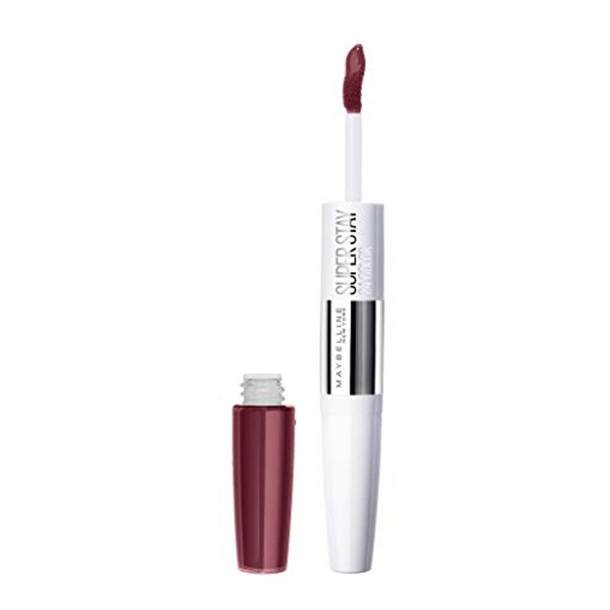 Maybelline New York Lippenstift, Super Stay 24H, vloeibaar en duurzaam, nr. 260 Wildberry, 5 g (verpakking van 2) – L'Oreal Paris