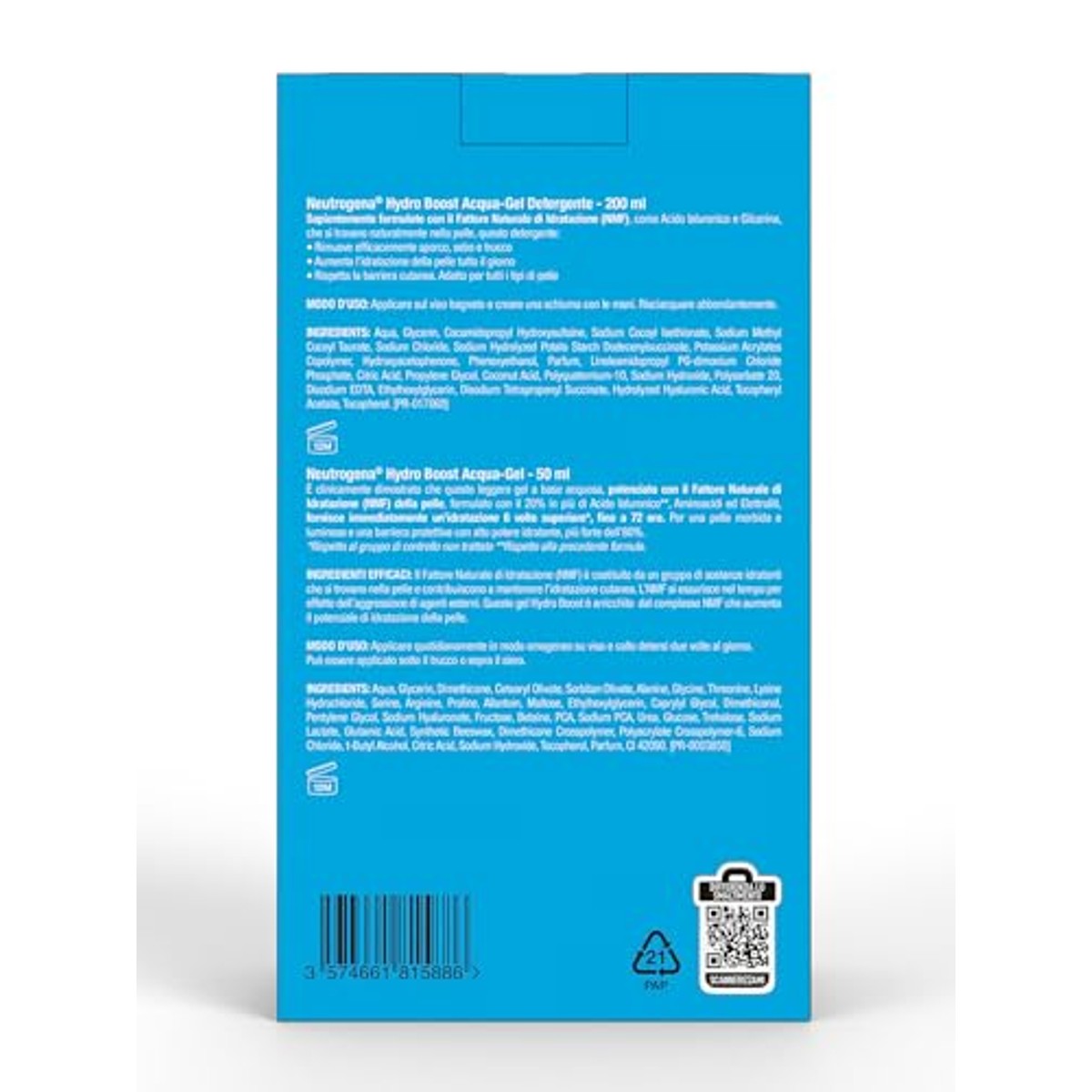 Neutrogena Hydro Boost Routine Set 50 ml + 200 ml – Neutrogena