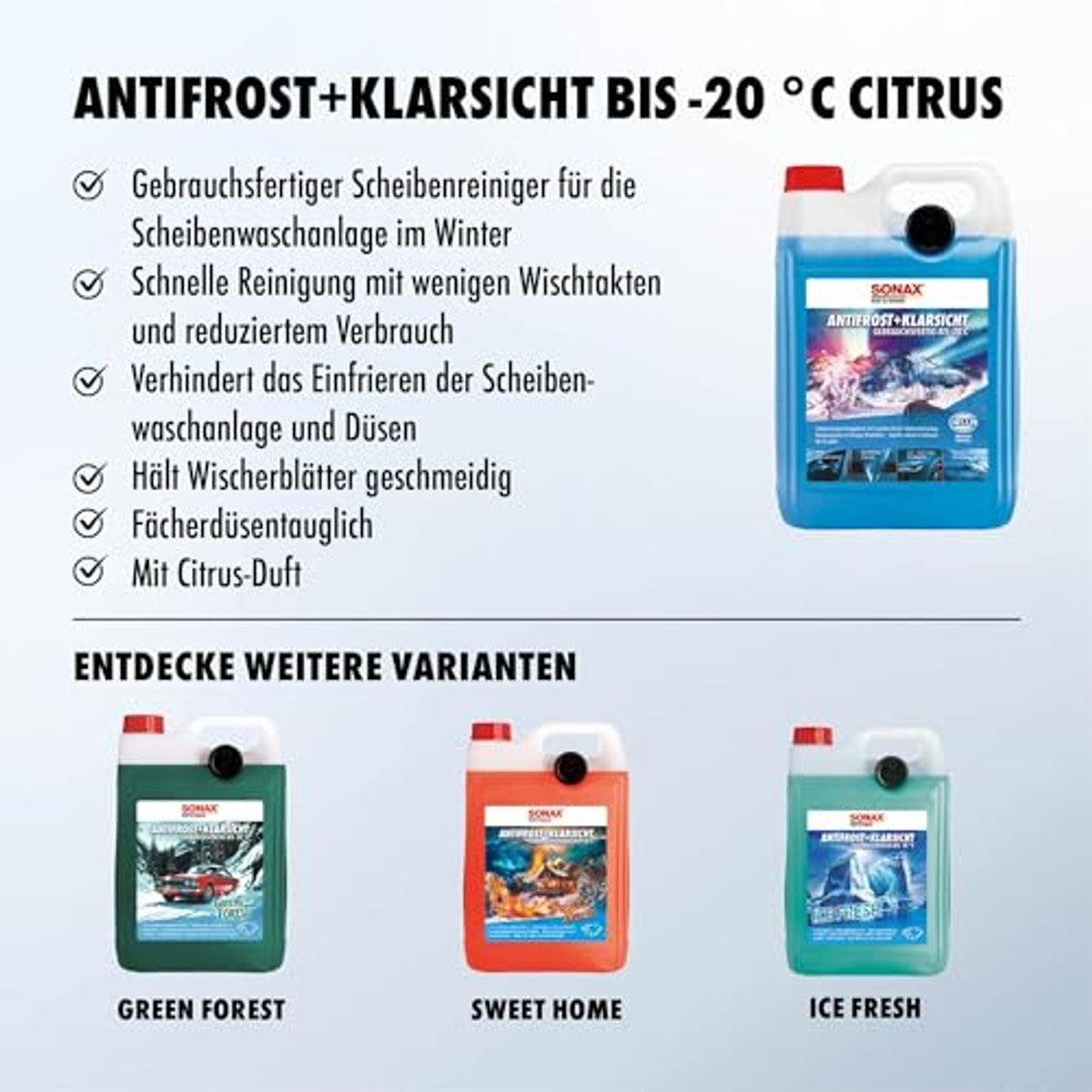 SONAX Antivries ruitensproeier -20 °C 5 liter – SONAX