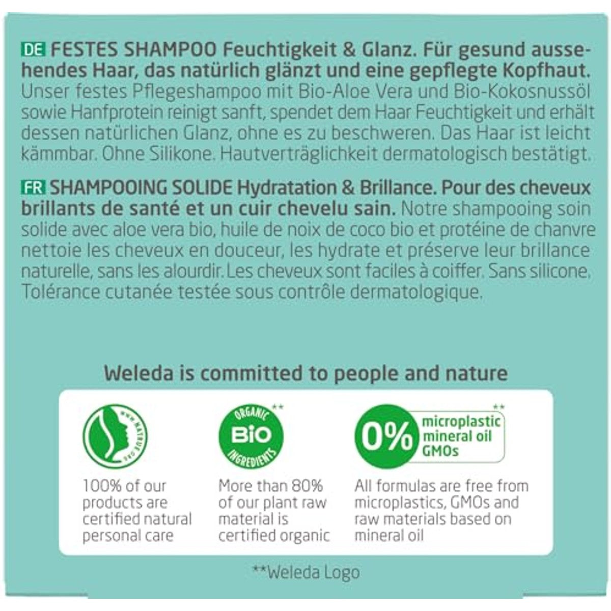 Weleda Vaste Shampoo Vocht & Glans - 3-pack – foto 4