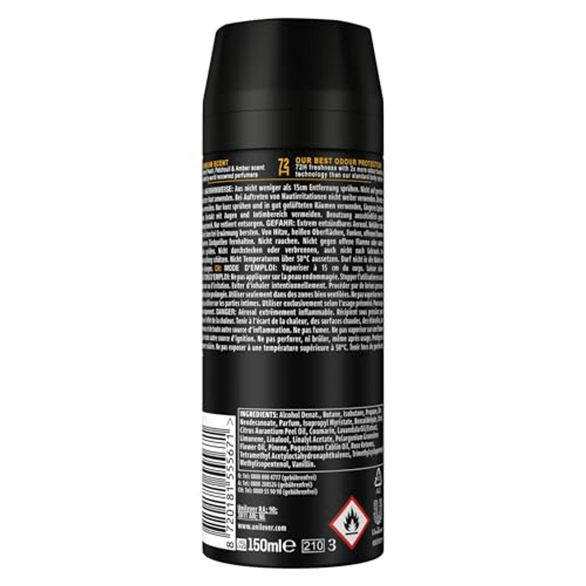 Axe Premium Bodyspray Peach Infusion Deodorant 6 x 150 ml - Voordeelverpakking