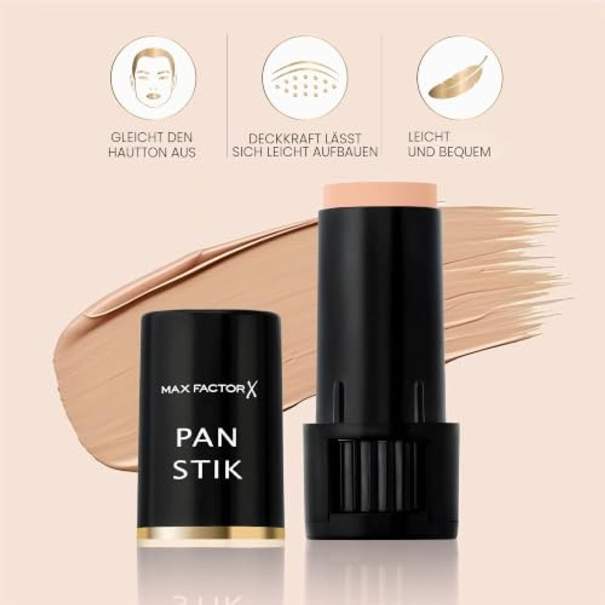 Max Factor Pan Stick 96 Bisque Ivory - 3 stuks
