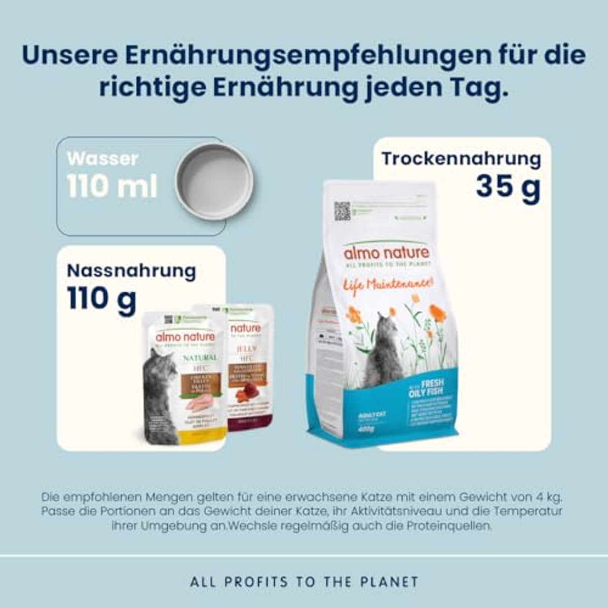 Almo Nature Life Maintenance Droogvoer Blauwe Vis 400 g - 3-pack