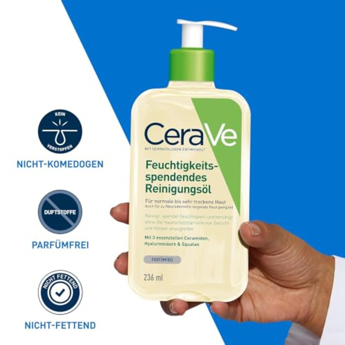 CeraVe Hydraterende Reinigingsolie voor Lichaam en Gezicht 236 ml - 6-pack