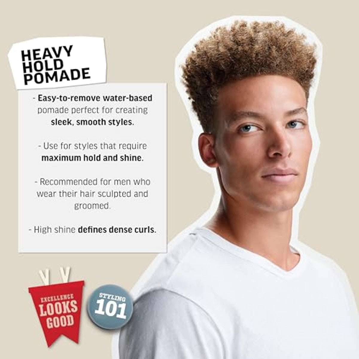 American Crew Heavy Hold Pomade Stylingpomade met Extreem Sterke Grip 85 g - 6-pack