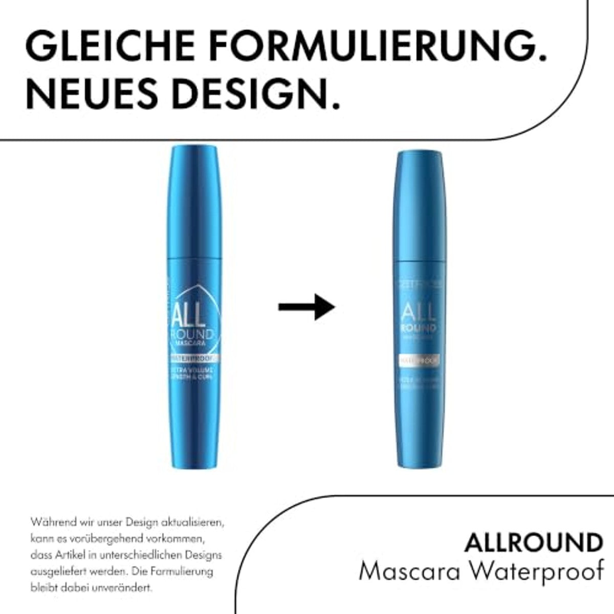 Catrice Allround Mascara waterproof 010 Blackest Black - 6-pack