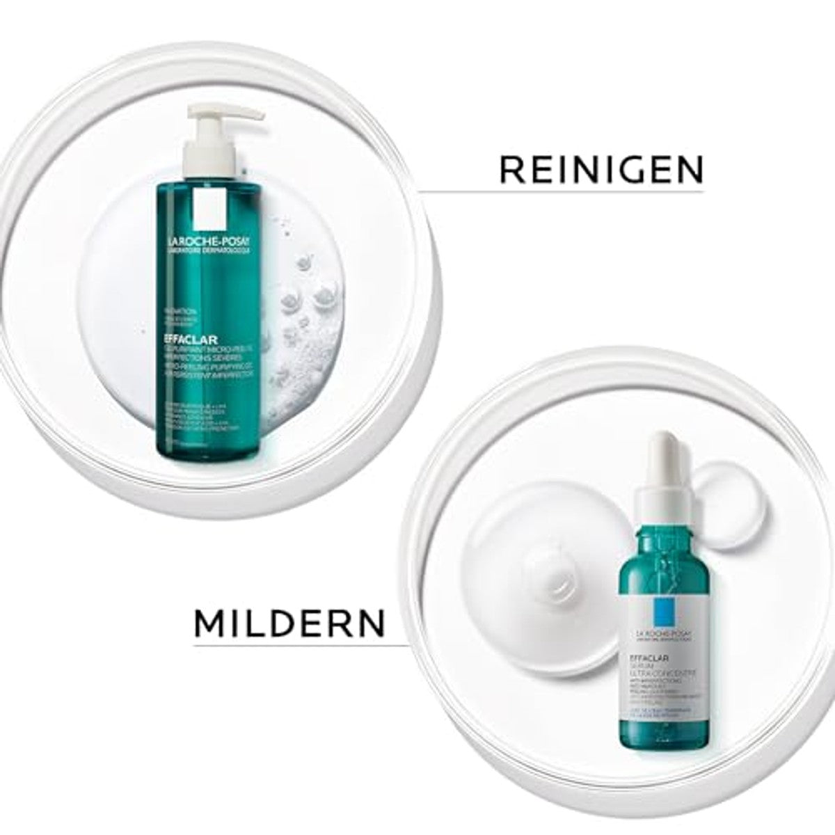 La Roche-Posay Effaclar Set Reinigingsgel & Peelingserum 400 ml - 3-pack