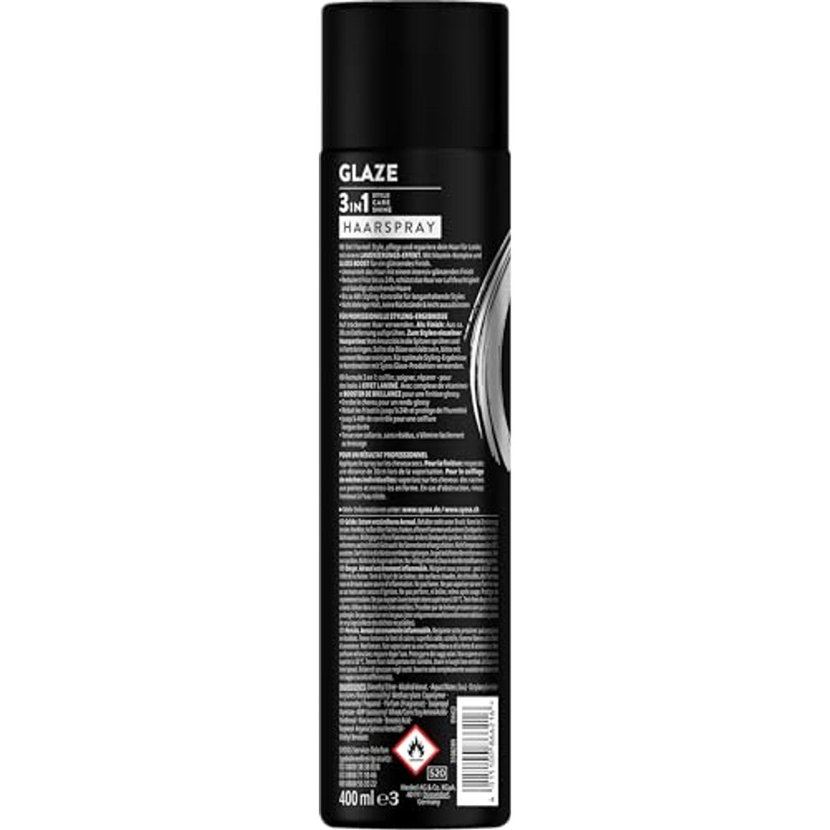 Syoss Glaze Haarspray Haltegrad 3 (6x400 ml) – Syoss
