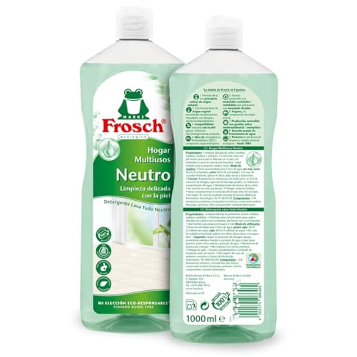 FROSCH Eco Limpiahogar Multi - Neutro 1Lt - 6-pack