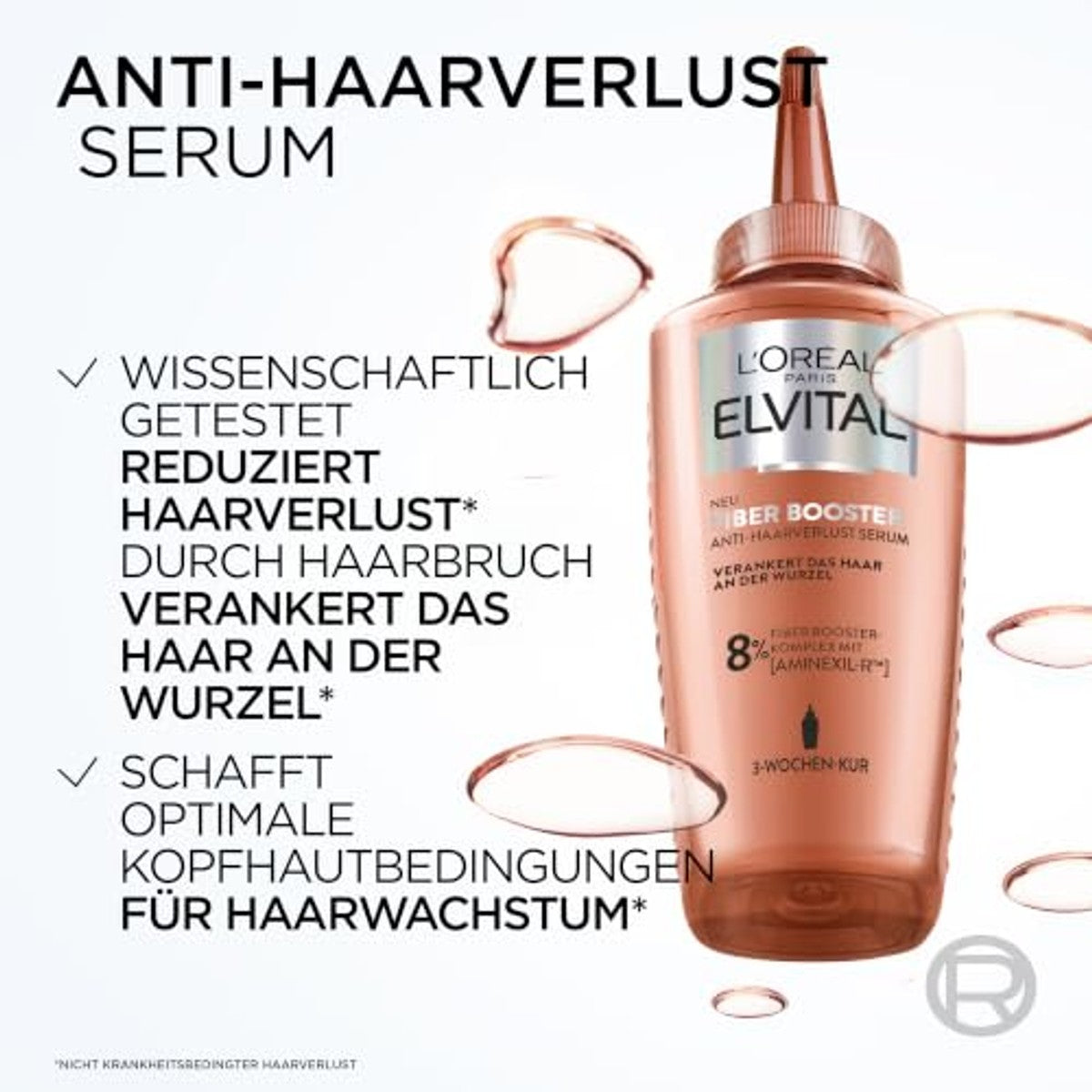 L'Oréal Paris Elvital Fiber Booster Hoofdhuidserum 3 x 102 ml - Voordeelverpakking