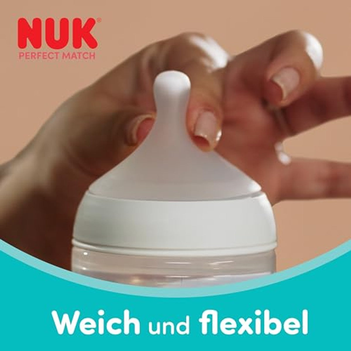 NUK Perfect Match babyfles 0+ maanden PP, 1 stuk 6 x 150 ml - Voordeelverpakking