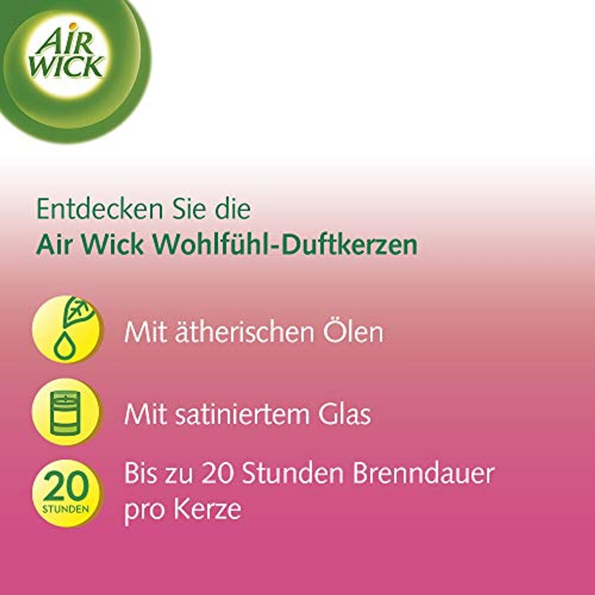 Air Wick Feel-Good Geurkaars bloemenweide 6 stuks – foto 4